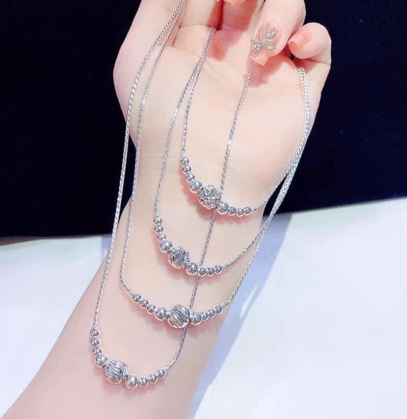 Dây chuyền bạc trẻ em MS12
