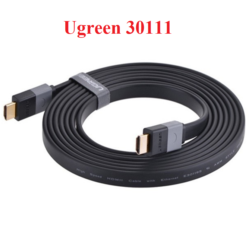 Cáp HDMI 3m mỏng dẹt hỗ trợ 3D 4K cao cấp Ugreen UG-30111