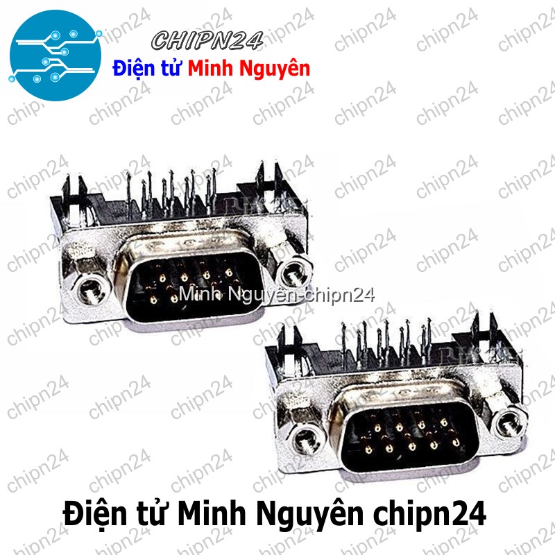[2 cái] (F28) Cổng DB9 (Cổng COM 9 chân DB9 DP9 DR9 Hàn Board/dây Đực/Cái Cong/Thẳng) - [Chọn Loại]-HHH.00179