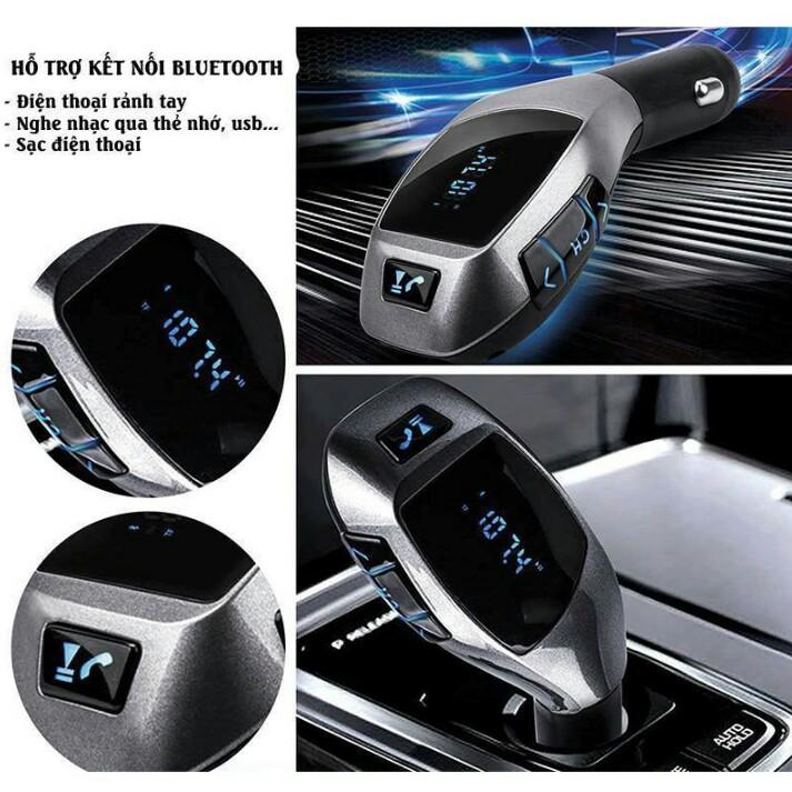 Tẩu sạc nghe nhạc X5 Bluetooth Carkit tiện ích 3 in 1