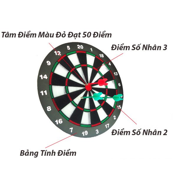 [HCM]Bảng Phóng Phi Tiêu 17 Inch Mũi Nhựa vntrade