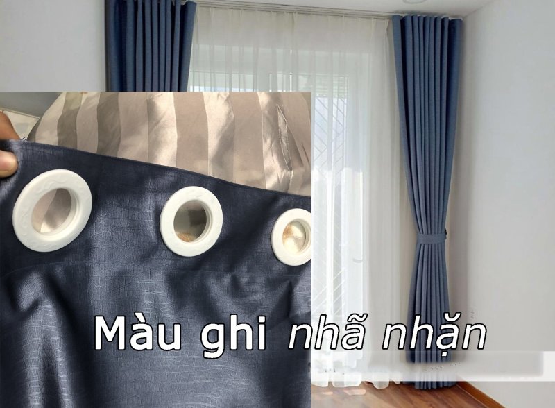 GIẢM GIÁ SỐC - rèm cửa đẹp MÀU GHI, giá siêu tốt