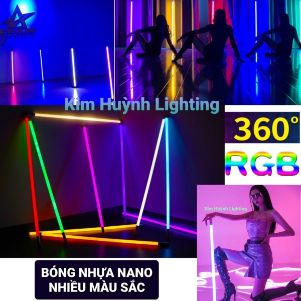 Bảng giá Bóng led nhựa T8 nhiều màu, quay Tiktok, đèn hắt, trang trí quán (cắm điện 220V)
