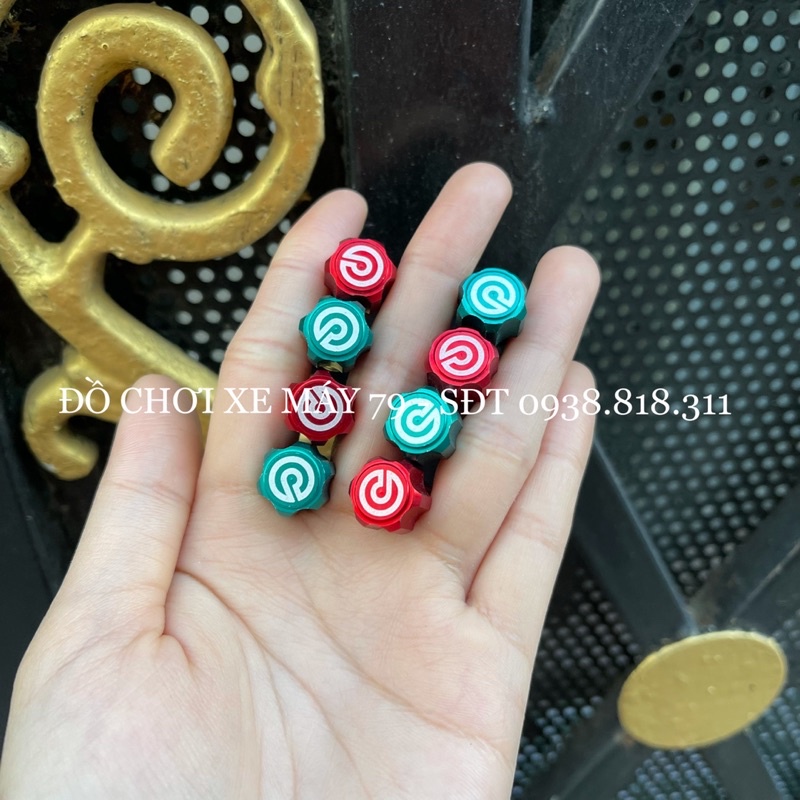 Van vòi Brembo nhôm CNC (giá 1 cặp)-Đỏ