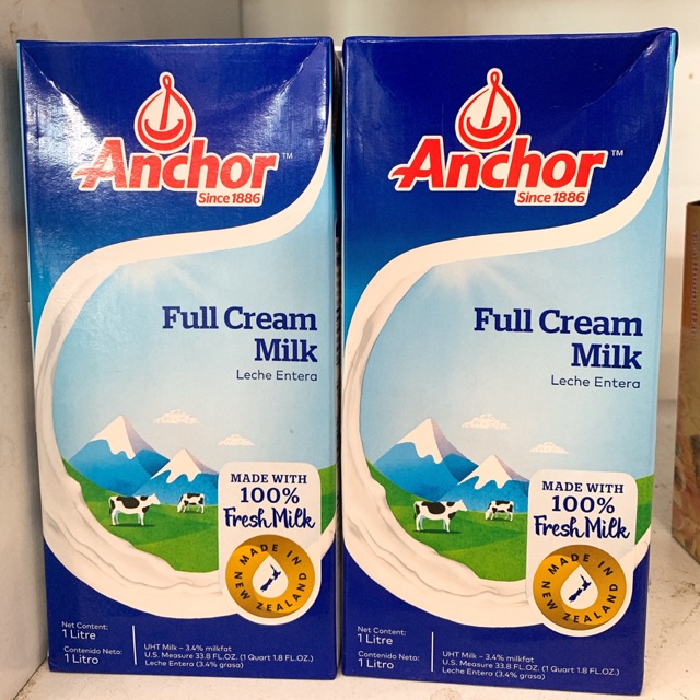 Sữa tươi tiệt trùng hiệu Anchor ( 1 lít )