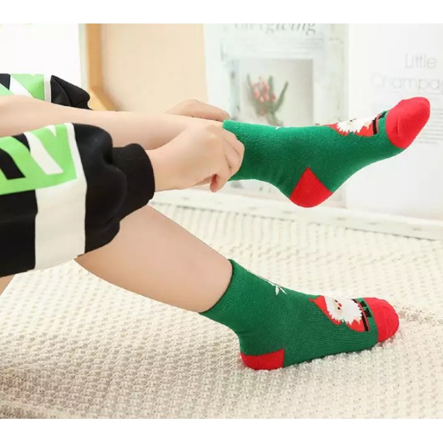 Set 10 Đôi Tất Noel Cao Cấp Cho Bé (Từ 3 -12 Tuổi)
