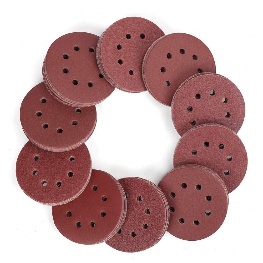 (Combo of 5) Round Sandpaper with 180mm Holes (Smoothness from 40 to 320)