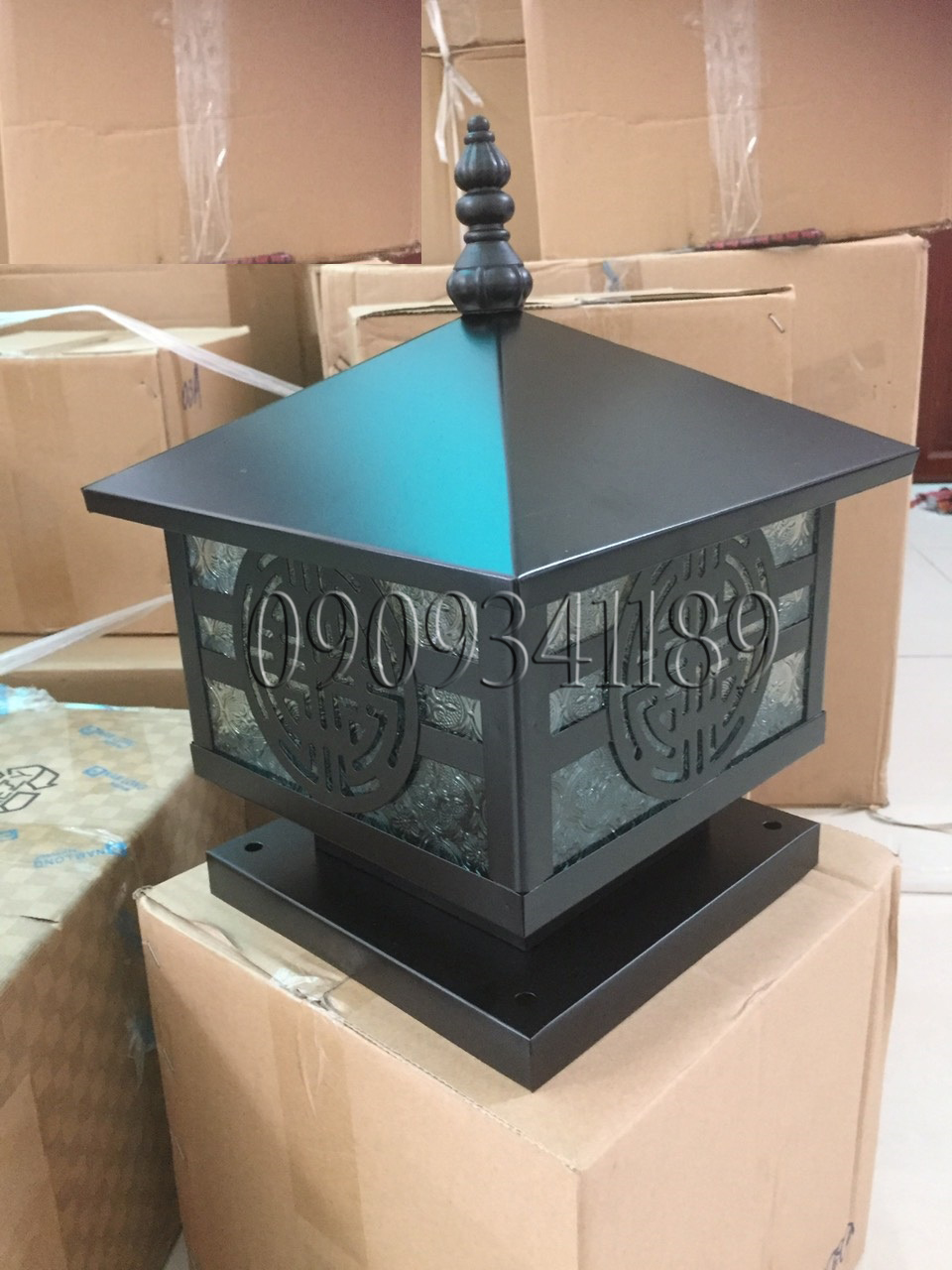 [HCM]Đèn trụ cổng - Đèn trụ bờ bao - Đèn trụ hàng rào kích thước 25cm Tặng kèm bóng LED