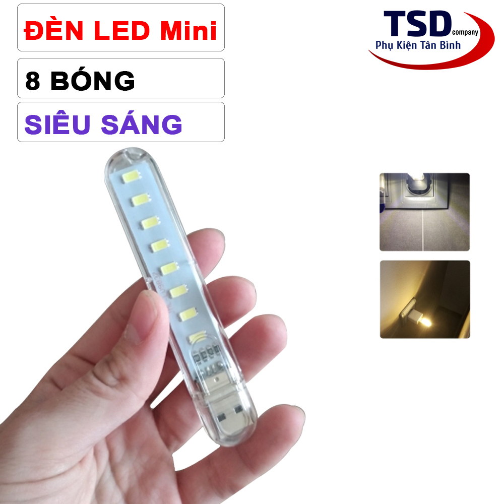Đèn Led Cổng USB 8 Bóng Siêu Sáng