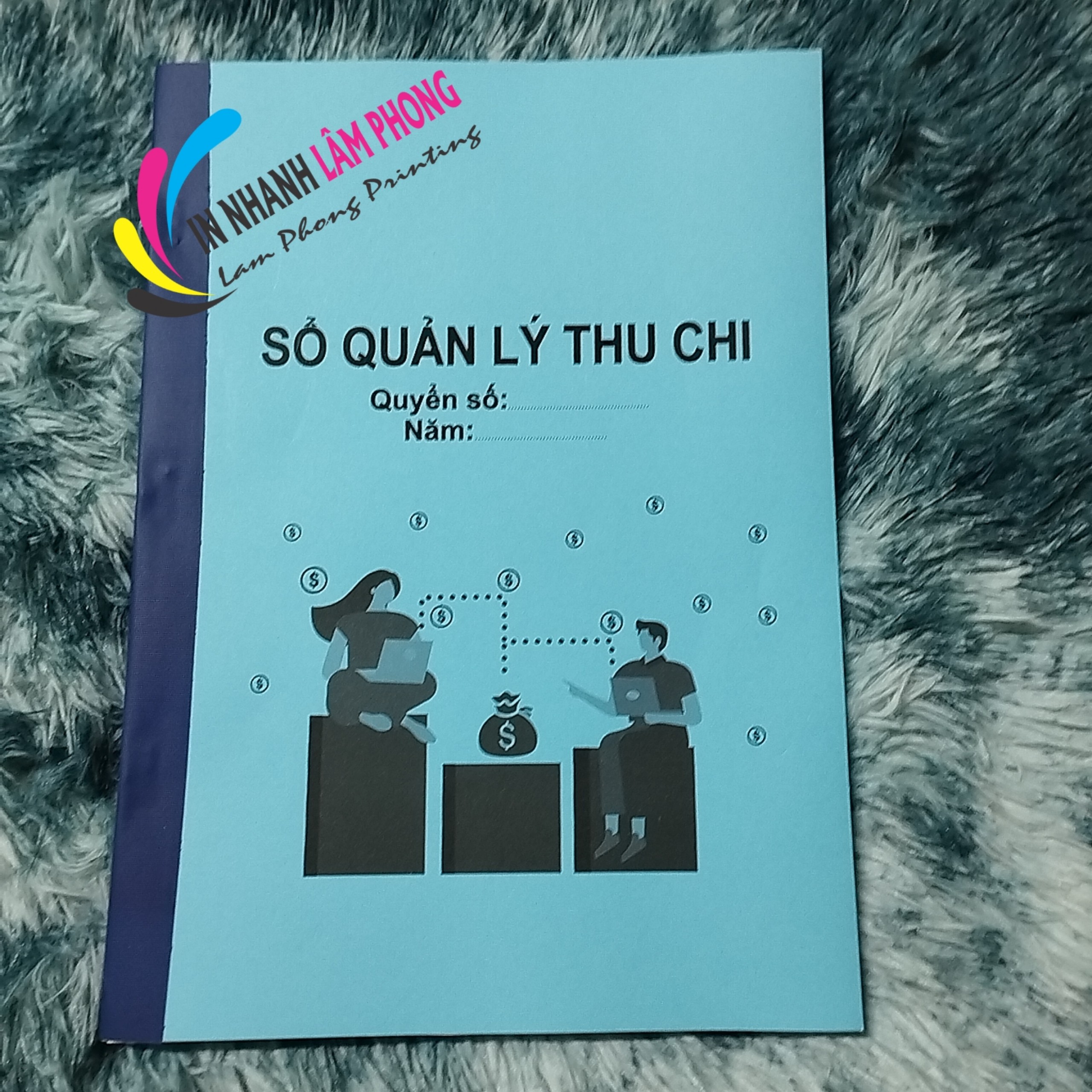 Sổ thu chi quản lý chi tiêu, sổ thu chi cá nhân in dọc