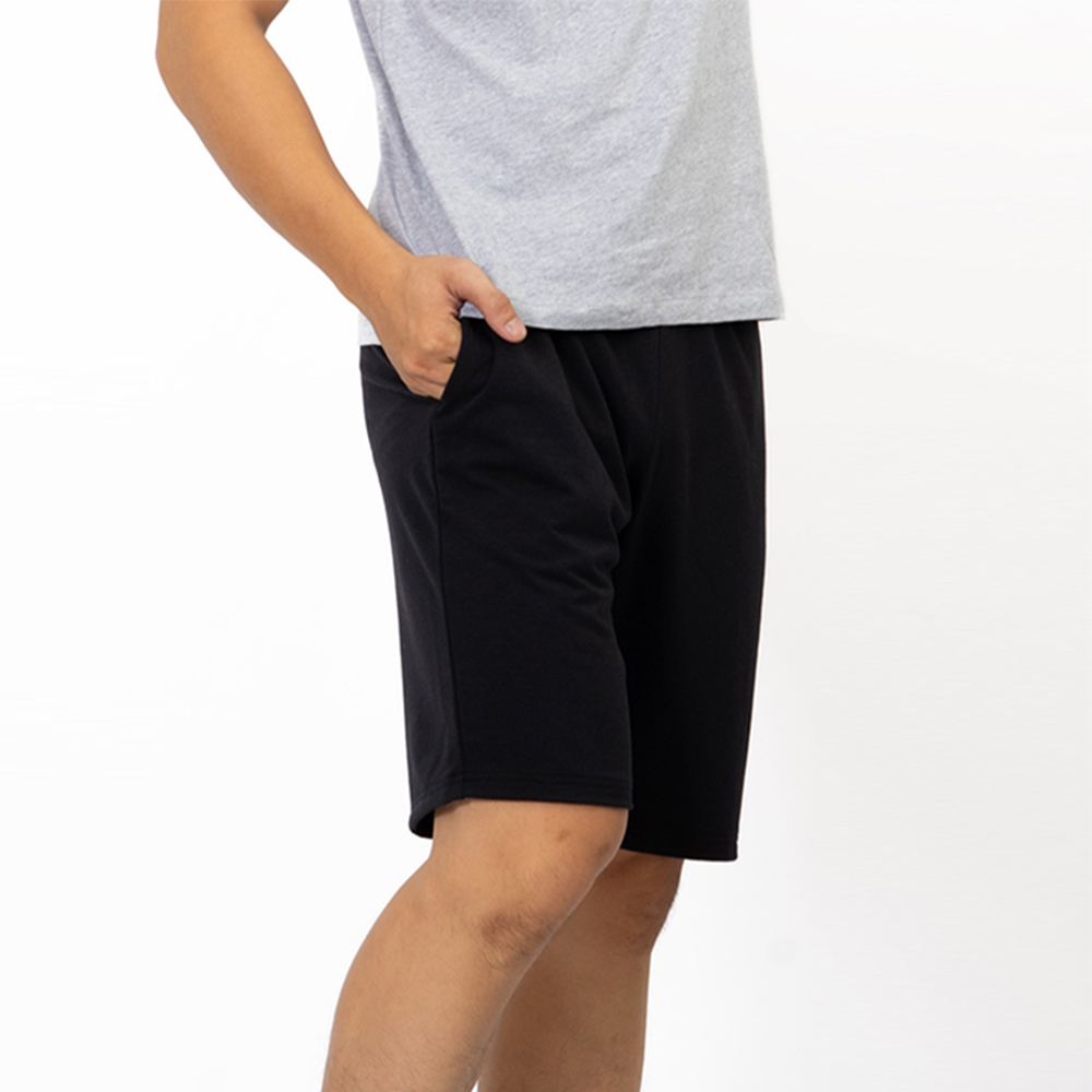Quần Short nỷ lưng thun nam Novelty màu đen 200042Q