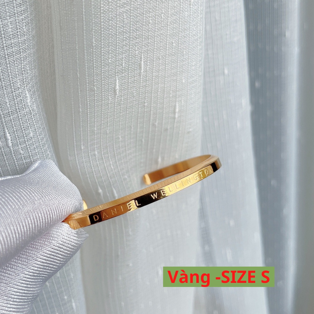 Vòng tay Cuff Ver cặp đôi Lắc tay Nam Nữ bằng titan không gỉ cao cấp - HINO FASHION