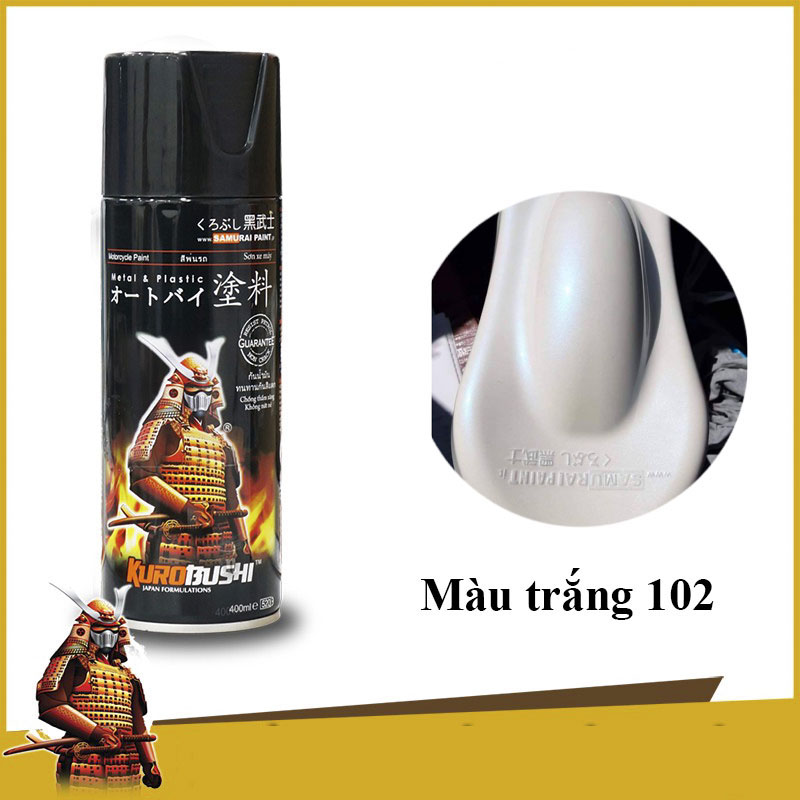 [HCM]Samurai 102 - sơn xịt samurai 102 màu trắng