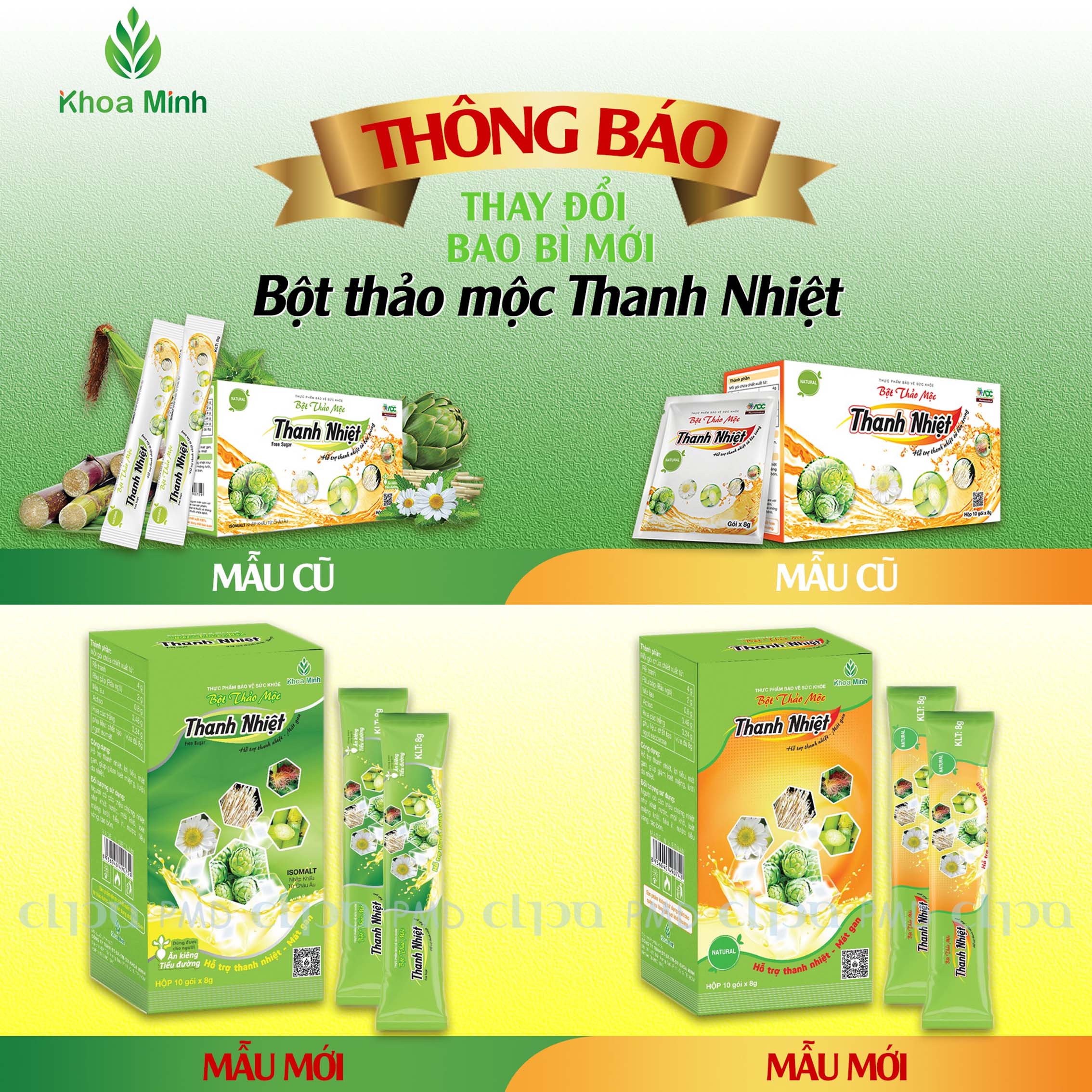 [HCM]BỘT THẢO MỘC THANH NHIỆT (Loại dành cho người ăn kiêng tiểu đường)