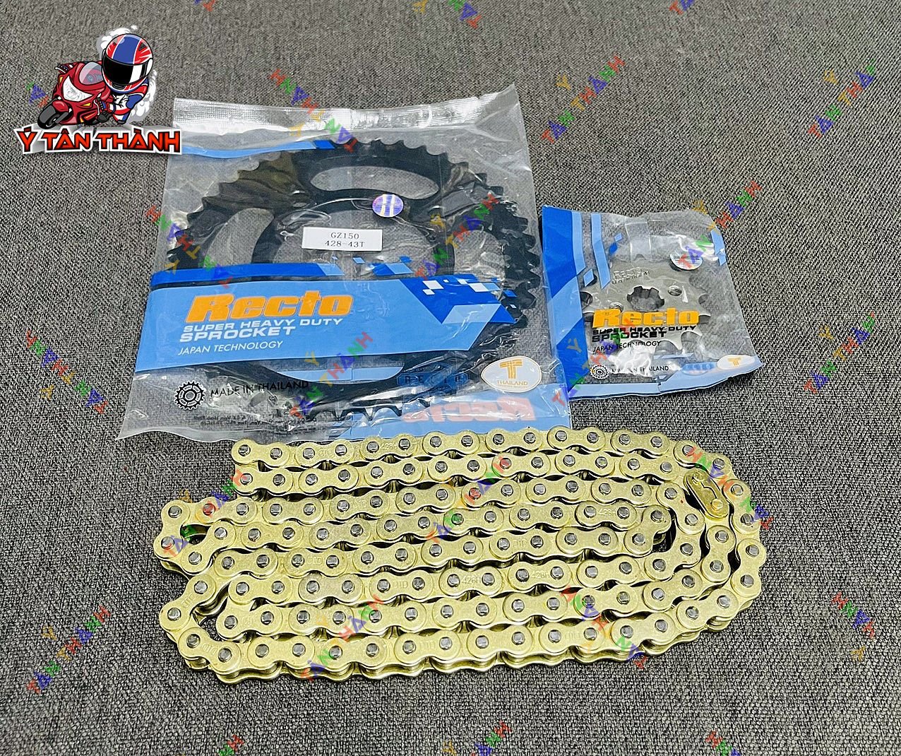 Nhông sên đĩa recto xe moto gz 150