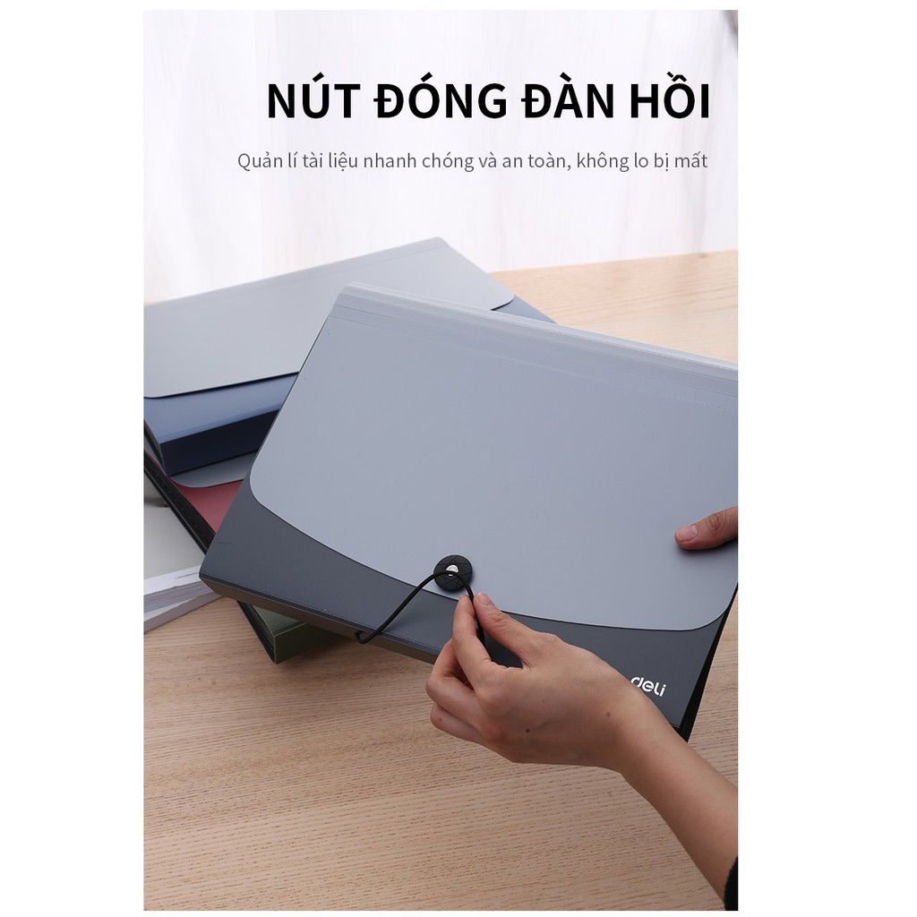 Cặp tài liệu 7 ngăn Deli 38151