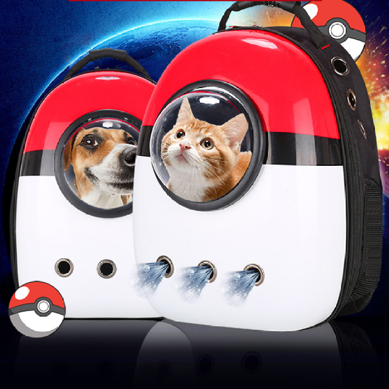 Balo Thú Cưng Balo Phi Hành Gia Trong Suốt Pikachu Tặng Kèm Lót Lông Cho Balo Thú Cưng