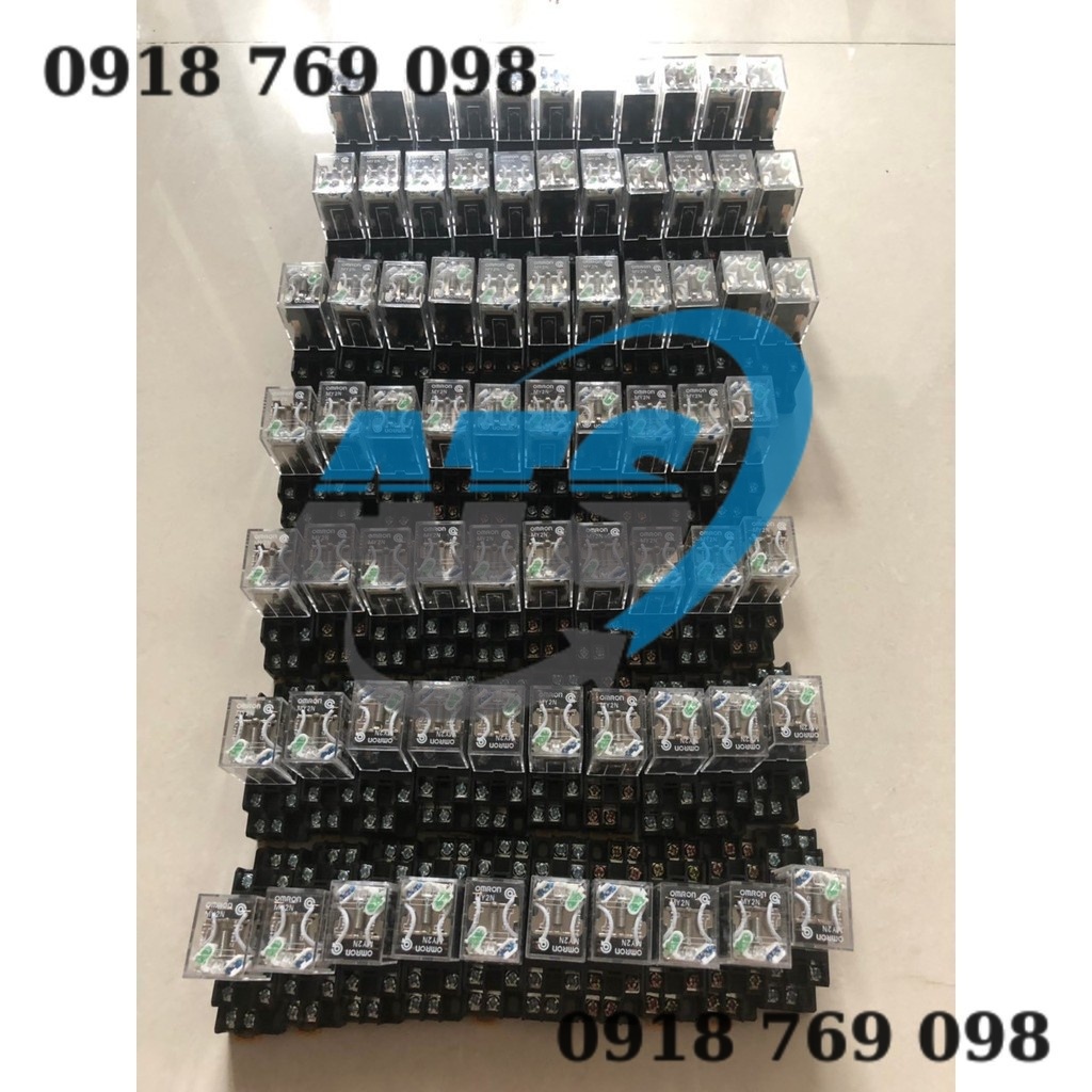 Relay 24v 8 chân nhỏ và đế my2n - relay 24v rờ le
