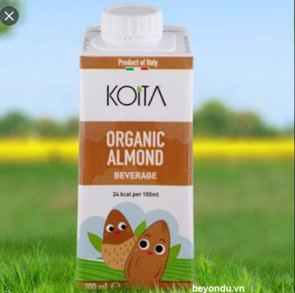 Sữa hạnh nhân hữu cơ koita (200ml)