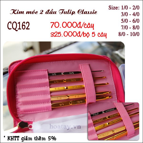 Kim móc tulip classic 2 đầu - kim tulip nhật - hoa tay handmade