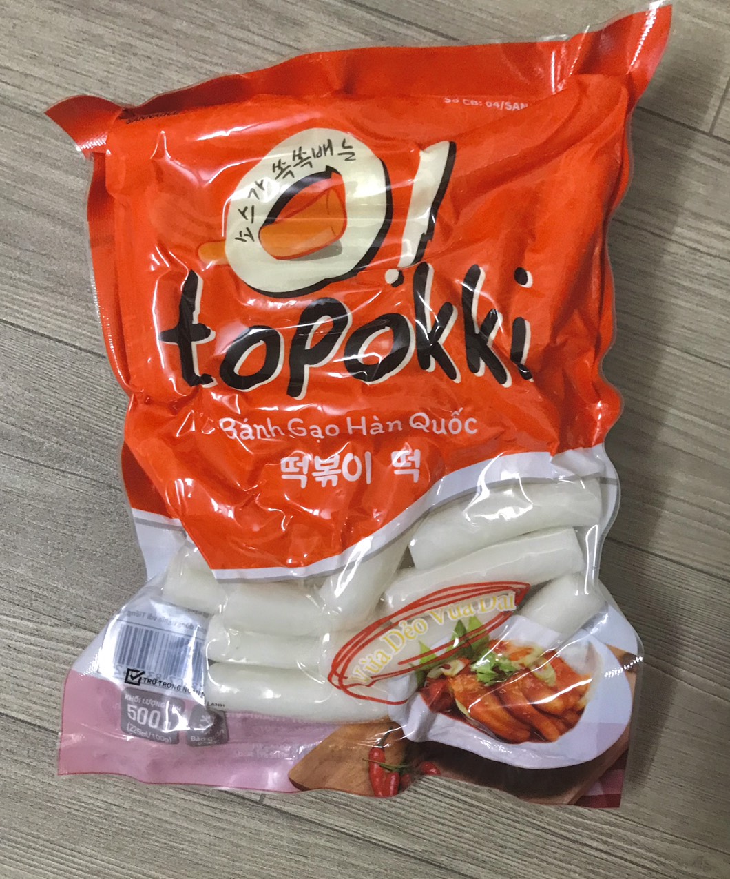 Bánh gạo Hàn Quốc dạng thỏi-500g
