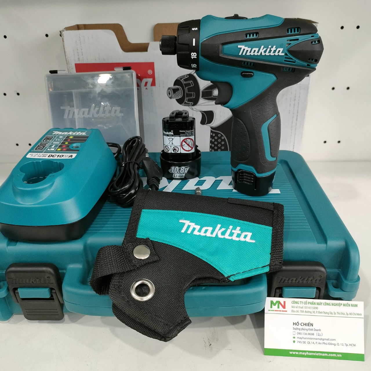 Chính hãng - bộ máy vặn vít dùng pin 10.8v makita df030dwe