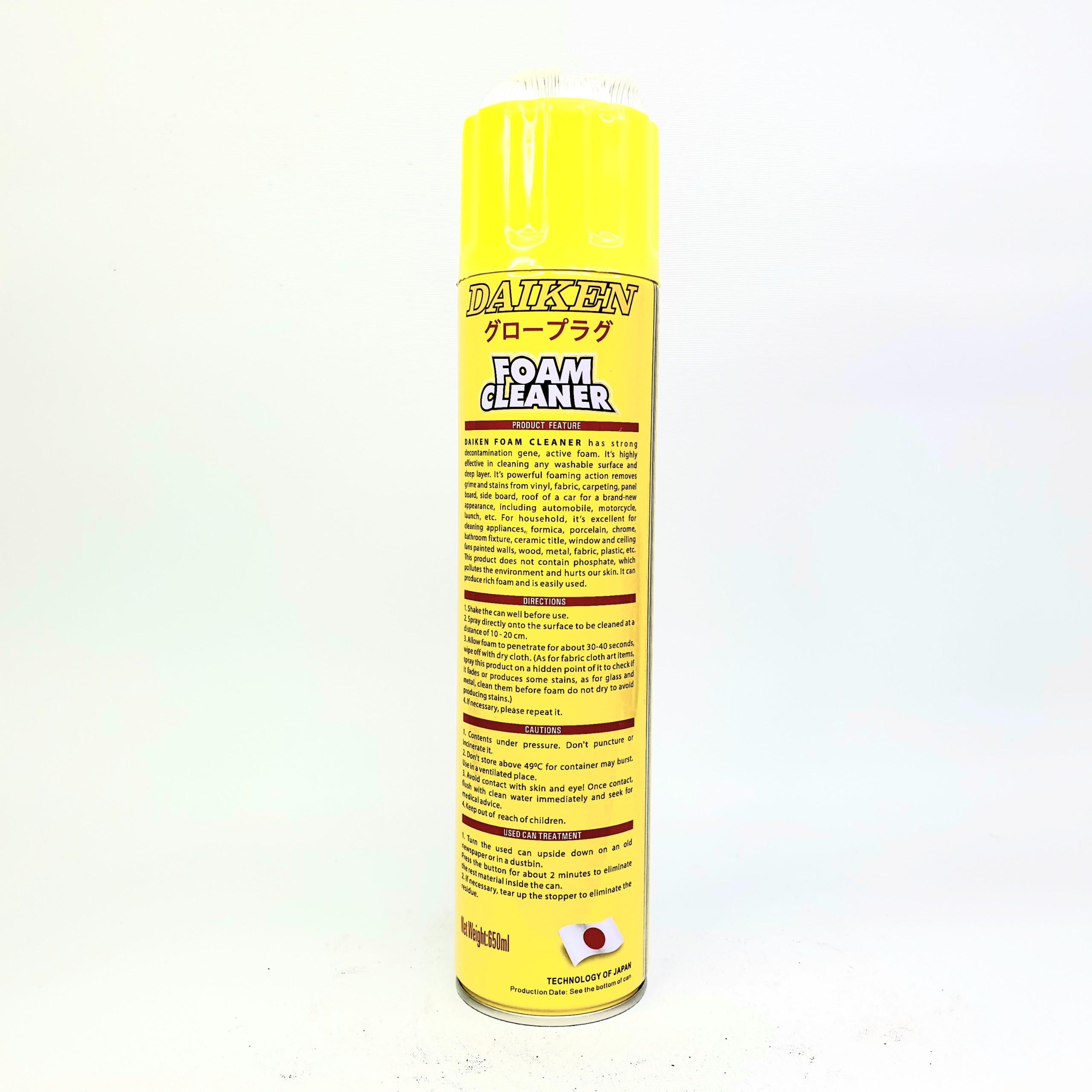 [HCM]DAIKEN FOAM CLEANER 650ML Chai xịt bóng da