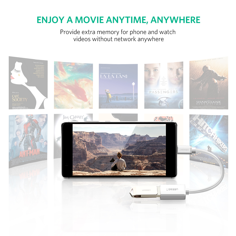 Cáp OTG USB TYPE-C sang USB 3.0 Ugreen 30702 Chính Hãng
