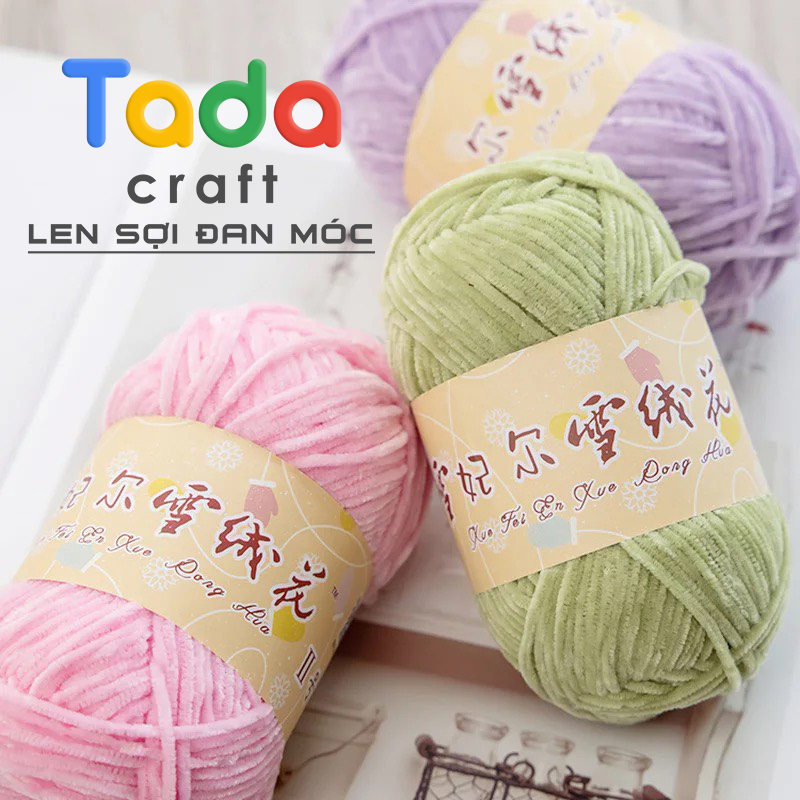 Len Nhung 2mm Chuyên Móc Thú Bông (cuộn 40gr)