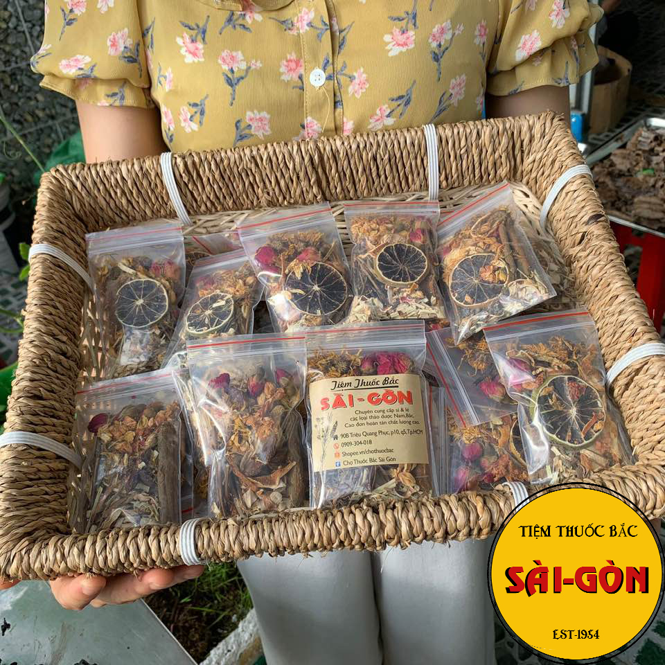 [HCM]Túi Lá Xông Mặt Thải Độc - Set 10 Túi