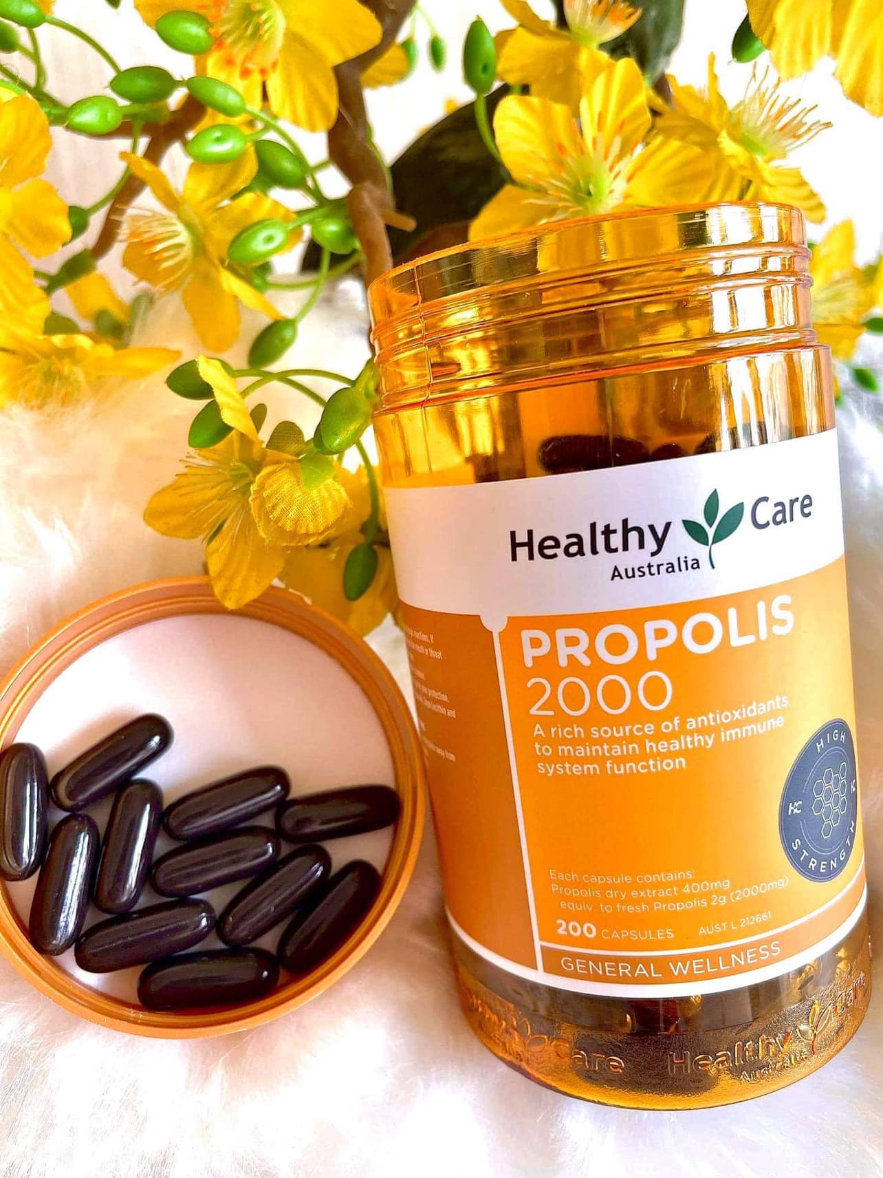 Keo Ong Healthy Care Propolis 2000mg _ lọ 200v