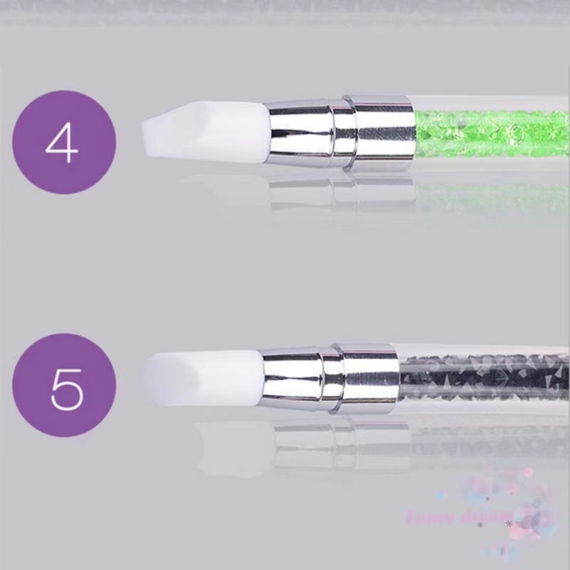 Bộ cọ silicon 2 đầu làm móng NAIL