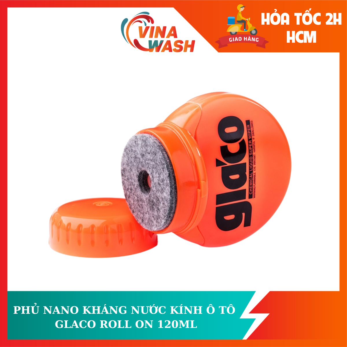 Dung dịch phủ Nano kính ô tô Glaco Roll On