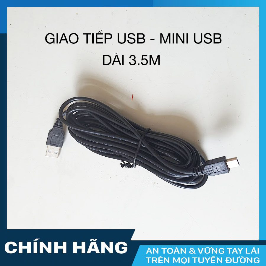 Cáp sạc 5V/ 2A Micro USB và Mini USB mini cho camera hành trình ô tô dài 3.5m