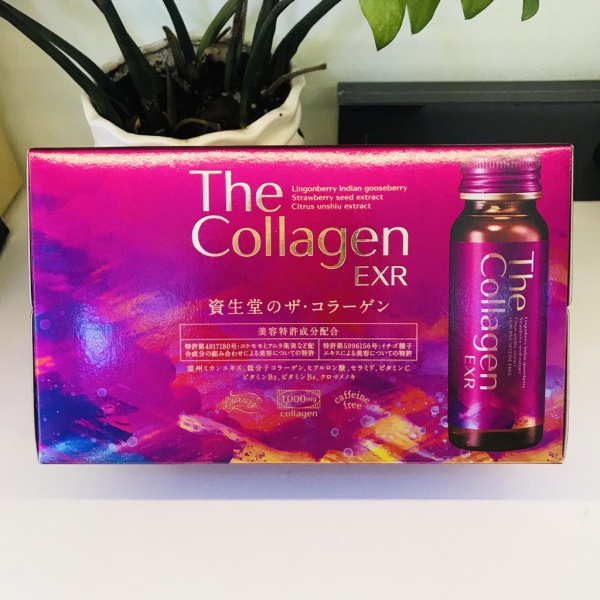 [Mẫu Mới Collagen EXR ] Nước uống Collagen The Collagen EXR Shiseido hộp 10 chai x 50ml Nhật Bản nhập khẩu