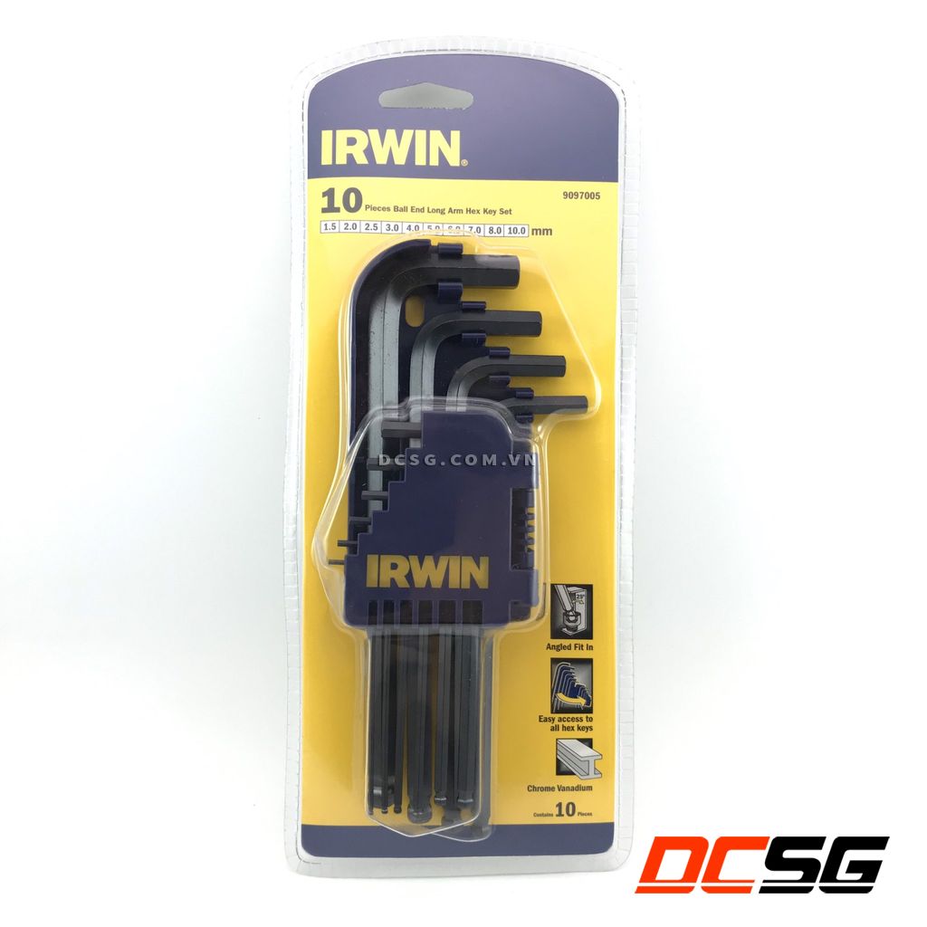 Bộ lục giác 1.5-10mm Irwin 9097005 (10 chi tiết)