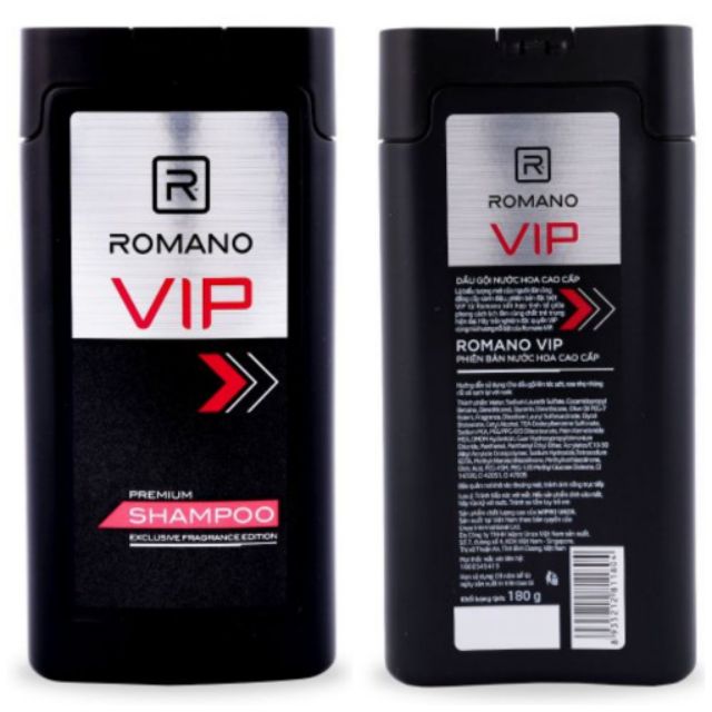 [HCM]Dầu Gội / Sữa Tắm Romano Vip 180g