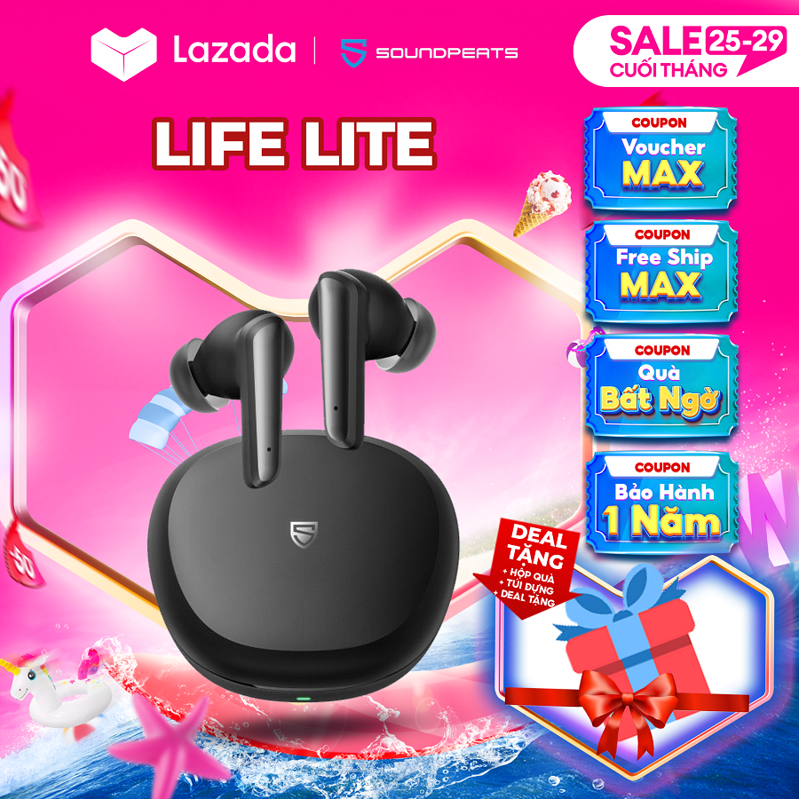 Headset true wireless Bluetooth soundpeats Life Lite anti-noise ANC