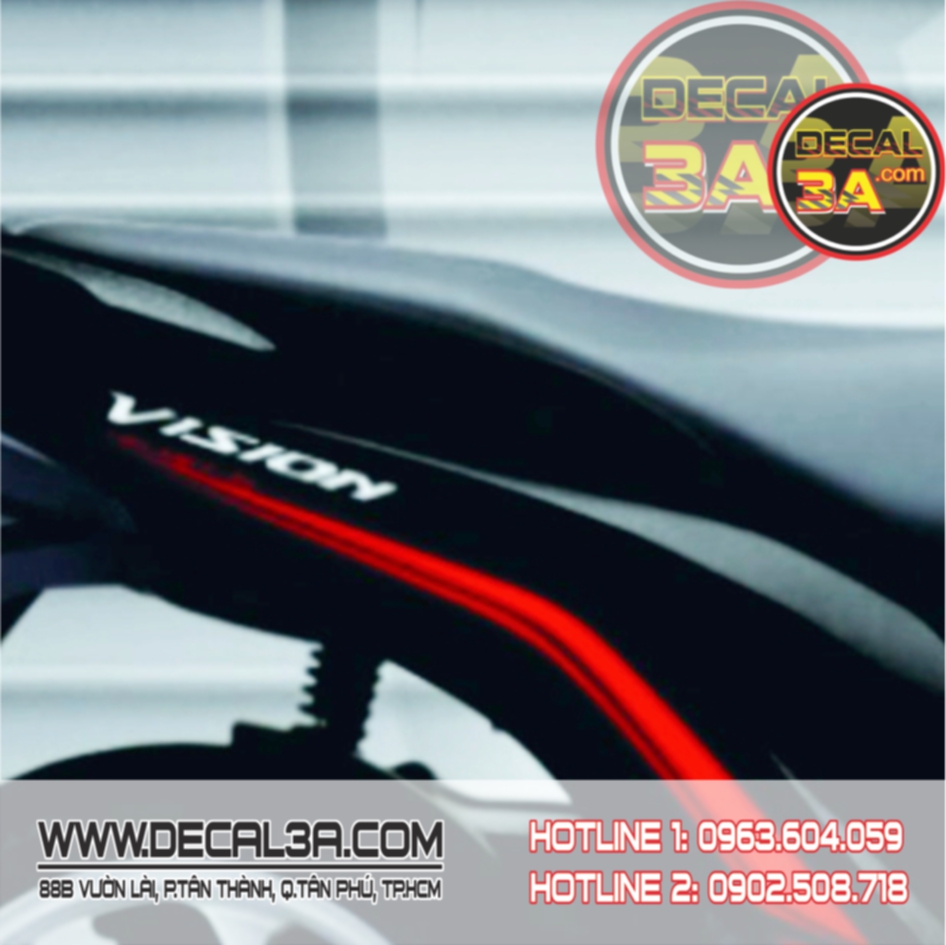 Vision 2014 decal red black only