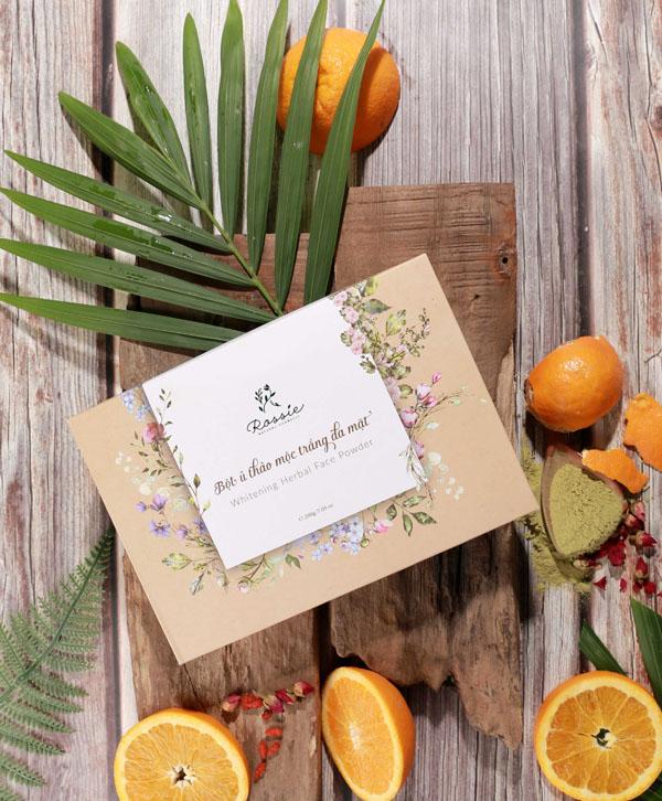 (Chính Hãng)Bột Ủ Trắng Da Mặt Thảo Dược Rossie (Ủ Trắng Da Mặt)