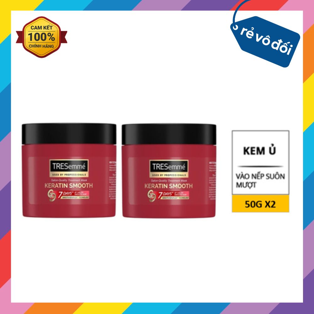 Combo Dầu Gội, Xả & Kem Ủ TRESemme Giúp Tóc Chắc Khỏe Giảm Gãy Rụng Suôn Mềm Chuẩn Salon (Size Mini)