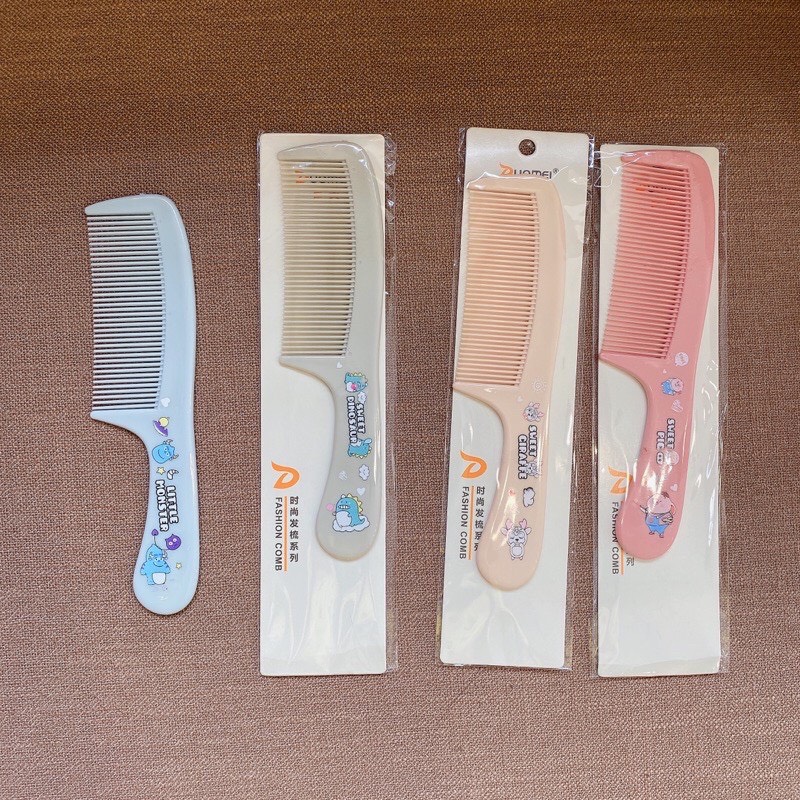 Lược chải tóc họa tiết hình thú dễ thương ( Loại Thưa - Loại Dày)