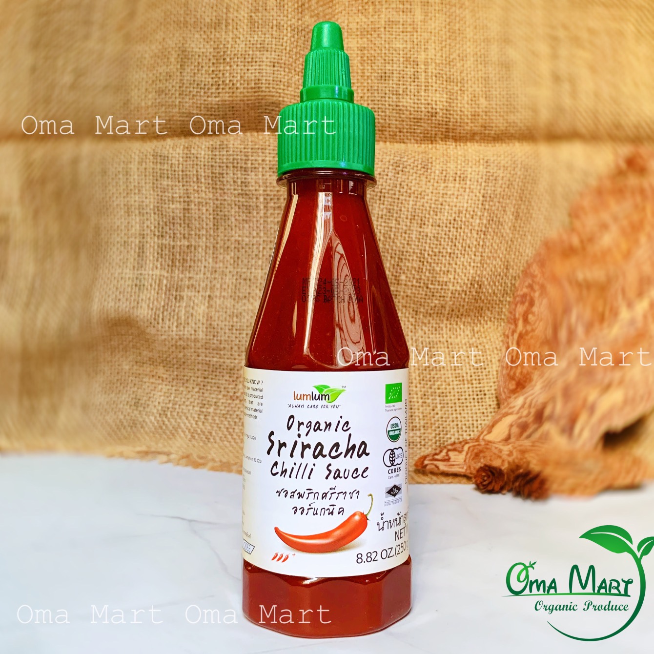 Tương Ớt Hữu Cơ Sriracha - Lumlum 250g