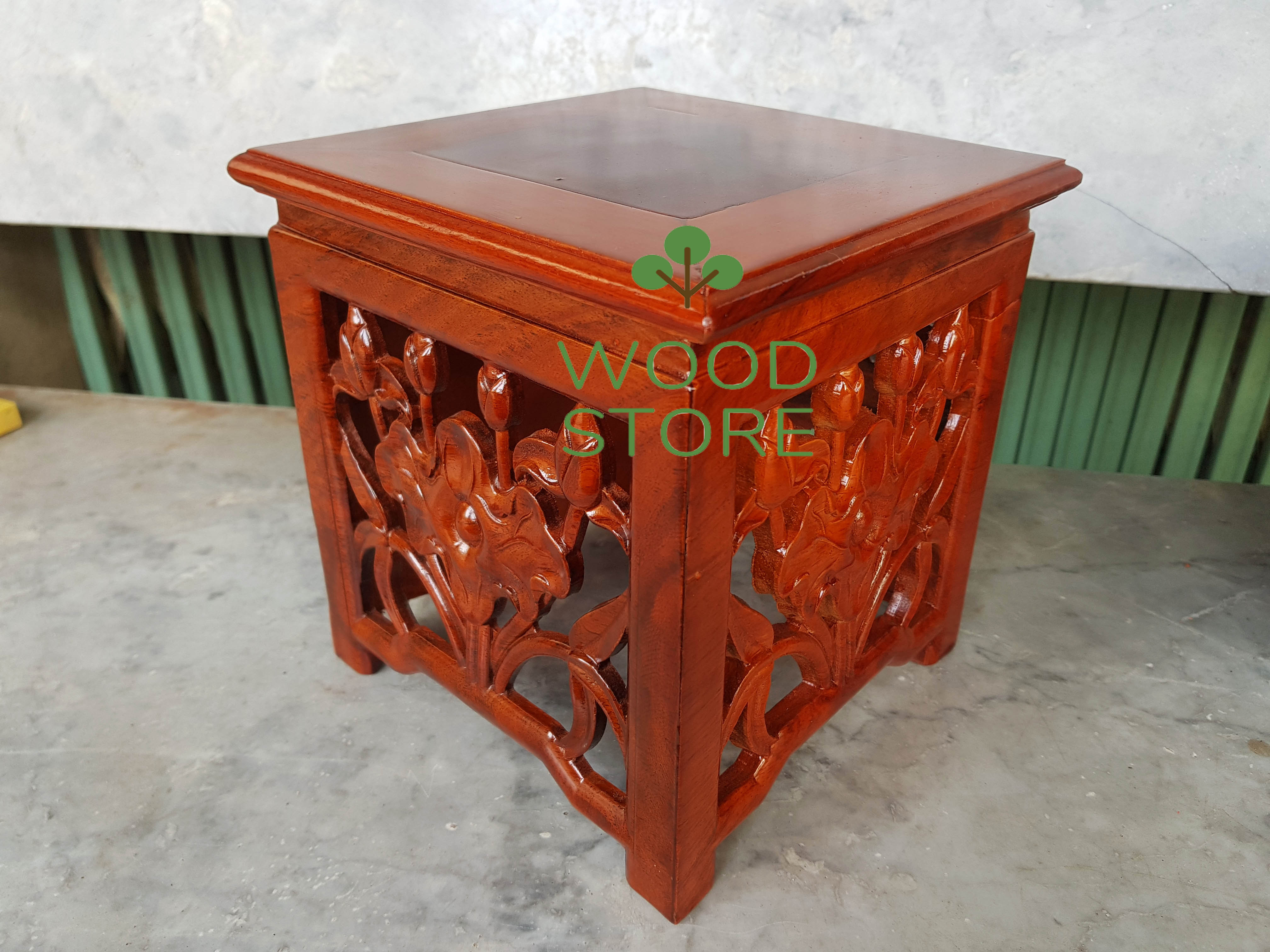 Nhất sơn hoa sen-Đôn hoa sen-Đôn gỗ hương
