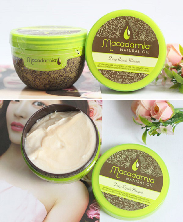Kem Ủ Tóc Macadamia Natural Oil Deep Repair Masque 500ml Chiết xuất từ tinh dầu Macadamia và Argan Cung cấp dưỡng chất, nuôi dưỡng sâu, tái cấu trúc tóc Phục hồi hư tổn, cải thiện độ đàn hồi và óng ả cho tóc