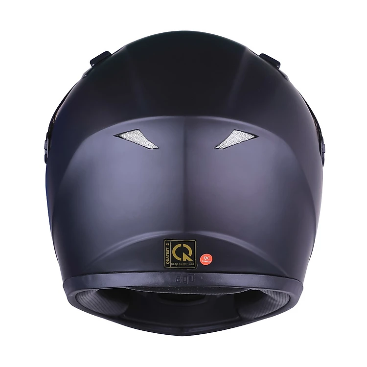 Mũ bảo hiểm fullface AGU Đen Trơn (Kính trong)