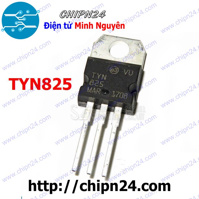 [2 con] (KT1) Triac SCR TYN825 TO-220 25A 800V