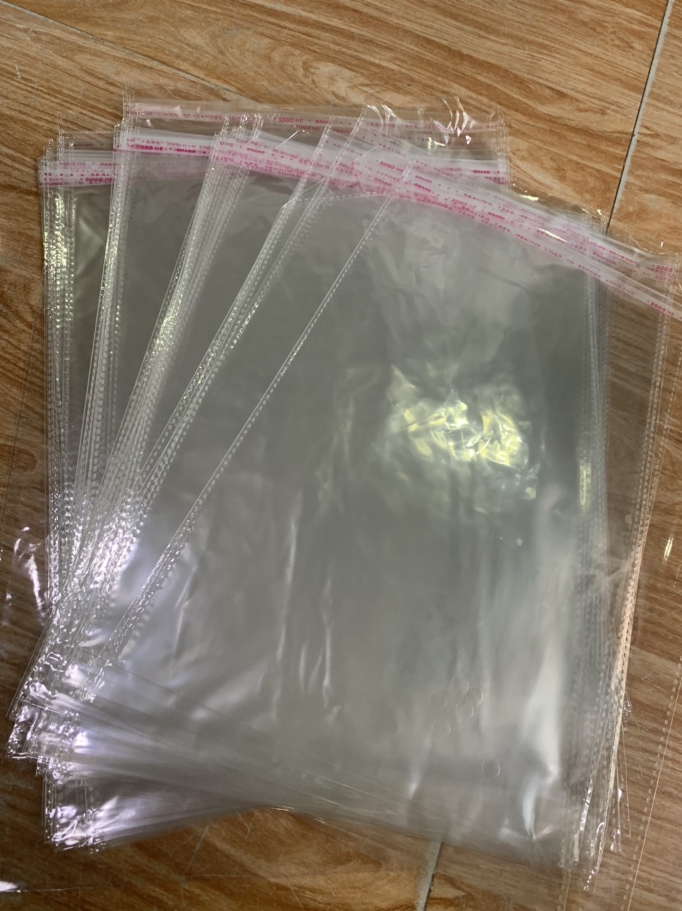 {1kg/size} Túi OPP dán keo đựng quần áo, phụ kiện... (hàng đẹp - y hình)