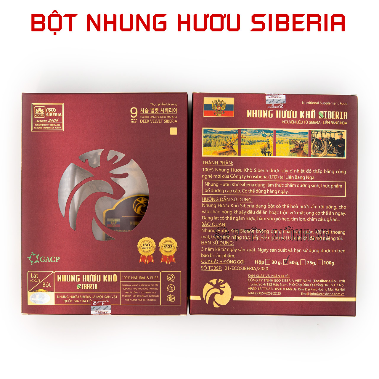 Nhung hươu khô cao cấp Siberia