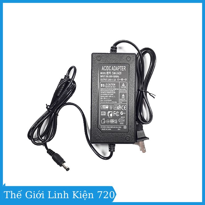 Nguồn Adapter 24V 2A 5.5*2.1 - BH 06 Tháng